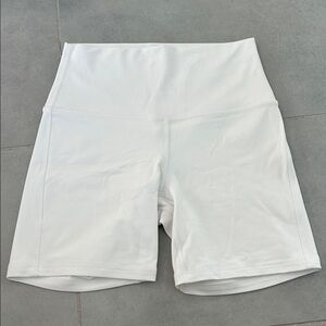 Lululemon Athletica White Bike Shorts